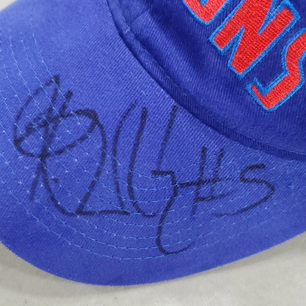 Detroit Pistons hat ball cap royal blue snap back embroidered signed number 5 - Picture 6 of 9